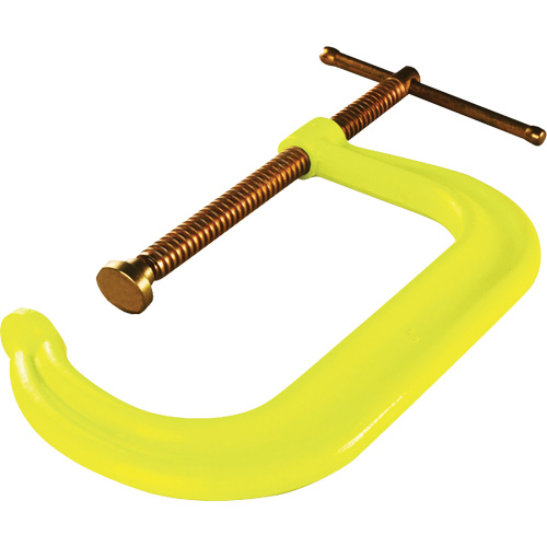 Bessey CDF408CHV Serre-joint en C &agrave; gorge profonde pour service normal, Capacit&eacute; de 8" (203 mm), Profondeur de gorge de 5" (127 mm)