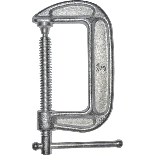 Bessey CM30 Light-Duty C-Clamp, 3" (76 mm) Capacity, 1-3/4" (44 mm) Throat Depth