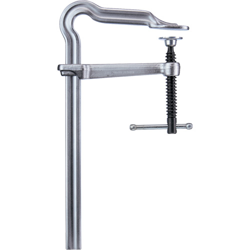 Bessey RSC-12 Omega Bend All-Steel Bar Clamp, 12" (305 mm) Capacity, 5-1/2" (140 mm) Throat Depth