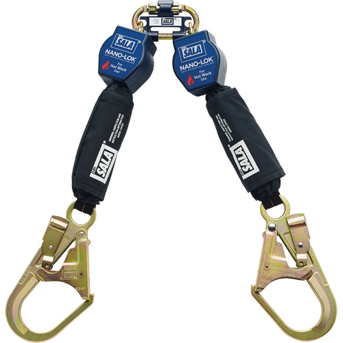 3M DBI Sala Fall Protection 3101516 Nano-Lok Self-Retracting Lifeline, 6', Web, Swivel