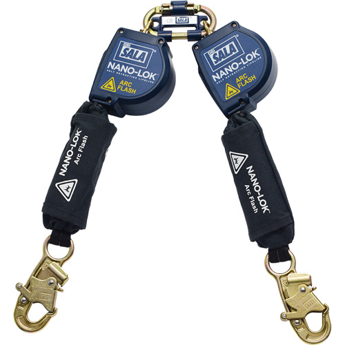 3M DBI Sala Fall Protection 3101549 Nano-Lok Arc Flash Self-Retracting Lifeline, 8', Web, Swivel