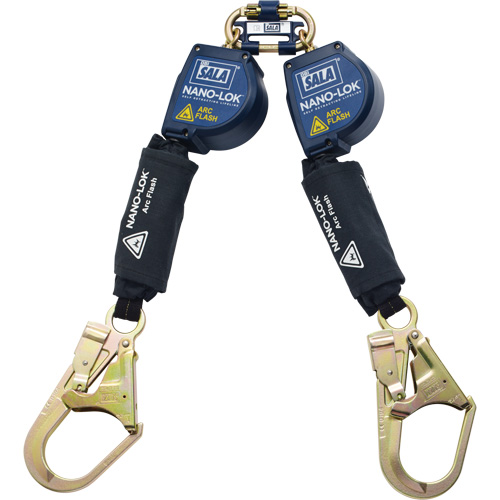 3M DBI Sala Protection Contre Les Chutes 3101551 Cordage de s&eacute;curit&eacute; autor&eacute;tractable r&eacute;sistant &agrave; l'arc &eacute;lectrique Nano-Lok, 8', Sangles, Pivotant