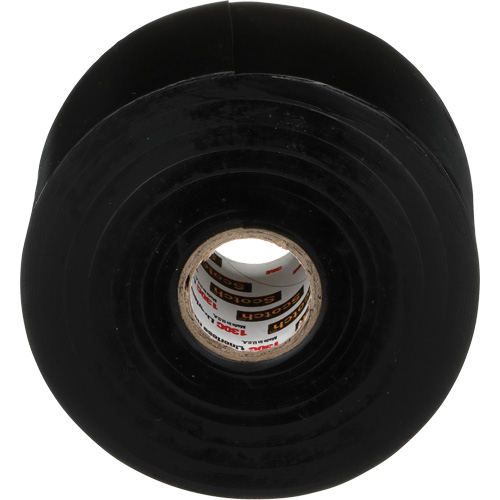 3M 130C-2X30 Ruban d'&eacute;pissage sans support en caoutchouc de calibre professionnel Scotch, 50,8 mm (2") la x 9 m (30') lo, 30 mils, Noir