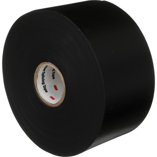 3M 130C-2X30 Ruban d'&eacute;pissage sans support en caoutchouc de calibre professionnel Scotch, 50,8 mm (2") la x 9 m (30') lo, 30 mils, Noir