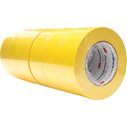 3M 6656 Automotive Refinish Masking Tape 388N, 48 mm (2") x 55 m (180'), Yellow