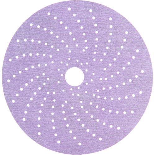 3M 31482 Hookit Purple Clean Sanding Disc, 6" Dia., P240 Grit, Aluminum Oxide, C-Weight