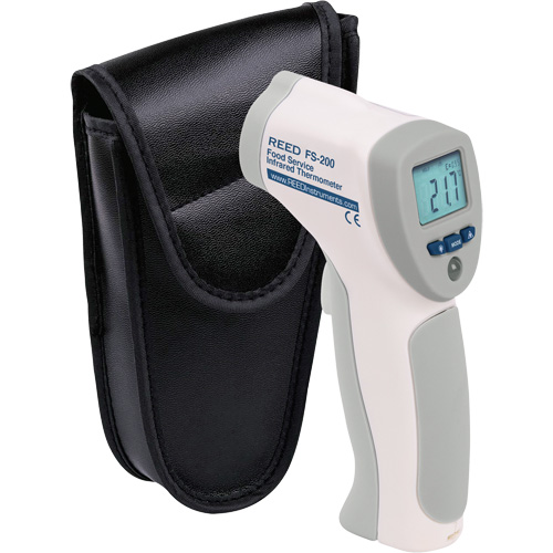 Reed Instruments FS-200 Food Service Infrared Thermometer, -4°- 392° F ( -20° - 200° C )/-58°- 4° F ( -50° - -20° C ), 8:1, Fixed Emmissivity