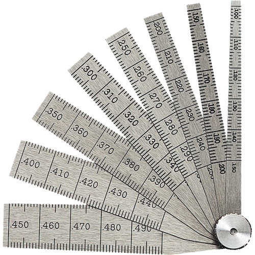 Starrett 269A Taper Gauge, 0.1" - 0.5" Range