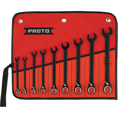 Proto JSCV-9S Wrench Set, Combination, 12 Pieces, Imperial