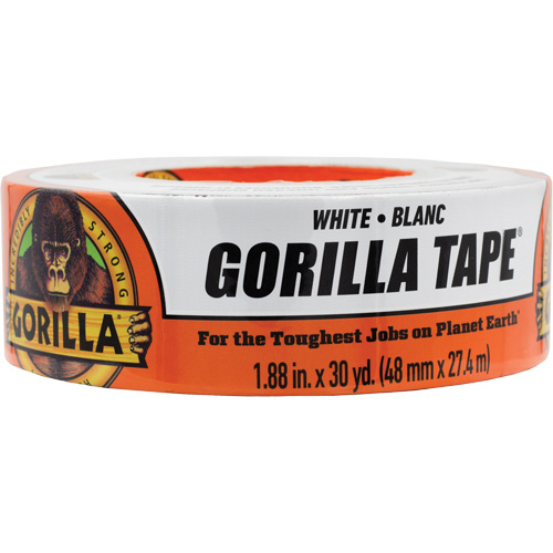 Gorilla 6025001 Duct Tape, 17 mils, White, 48 mm (2") x 27.43 m (90')