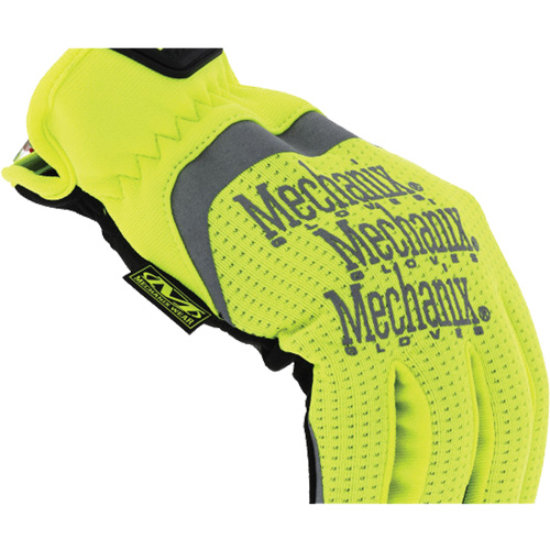 Mechanix Wear CA-SFF-91-009 FastFit&reg; High-Visibility Work Gloves, Synthetic Palm, Size Medium/9