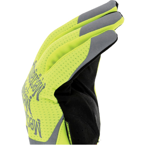 Mechanix Wear CA-SFF-91-009 FastFit&reg; High-Visibility Work Gloves, Synthetic Palm, Size Medium/9