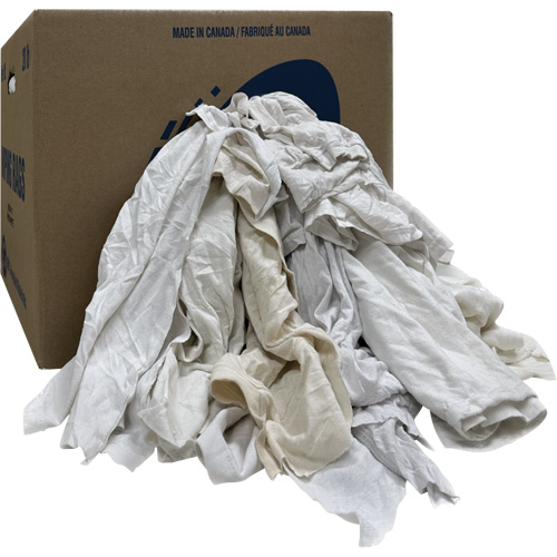 Rotex RD415-C20 Wiper Rags Box, Ganzie, White, 20 lbs.