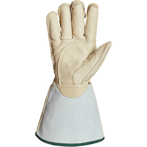 Superior Glove Works Ltd. 365DLXFTL-XL Gants de monteur de lignes pour l'hiver avec bandes r&eacute;fl&eacute;chissantes 6" Endura, T-Grand, Paume en Cuir de cheval, Doublure en Molleton