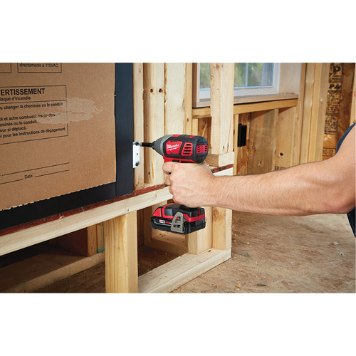 Milwaukee 2656-22CT M18 Cordless Hex Impact Driver Kit, 1/4