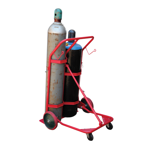 Vestil CYHT-350 Chariot pour bouteilles, Roues Caoutchouc moul&eacute;, Base de 25-1/2"la x 7"lo, 350 lb