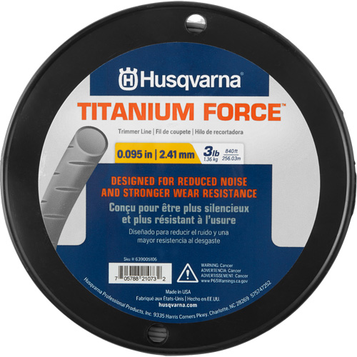Husqvarna 639005106 Titanium Force Trimmer Line