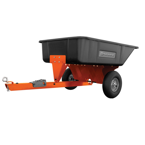 Husqvarna 584 40 19-03 Poly Swivel Dump Cart, Plastic, 10 cu.ft. Capacity