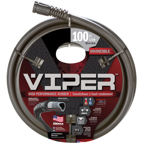 Swan CELVP58100 Tuyau haute performance Viper, Caoutchouc, 5/8" dia x 100'