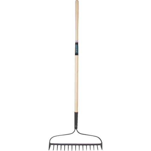 Aurora Tools NN242 Heavy-Duty Bow Rake, Wood Handle, 58" L, 15" Blade, 15 Tines