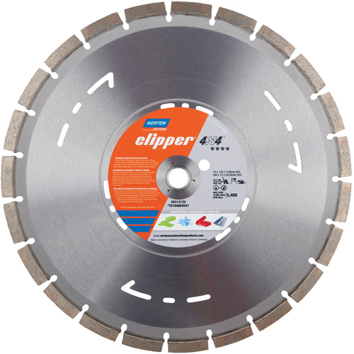 Norton 70184684548 Clipper 4X4 Multi-Purpose Dry Segmented High-Speed Blade