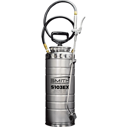 Smith Performance Sprayers 190468 Industrial & Contractor Series Concrete Compression Sprayer, 3.5 gal. (16 L), Stainless Steel, 24" Wand