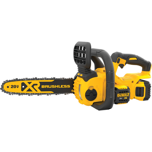 DEWALT DCCS620P1 MAX* Cordless Chainsaw Kit, 12", Battery Powered, 20 V
