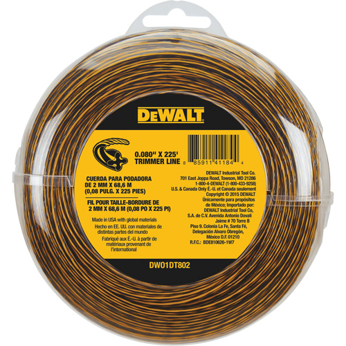 DEWALT DWO1DT802 Replacement Trimmer Line