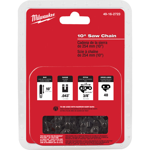 Milwaukee 49-16-2723 M18 Fuel 10" Saw Chain