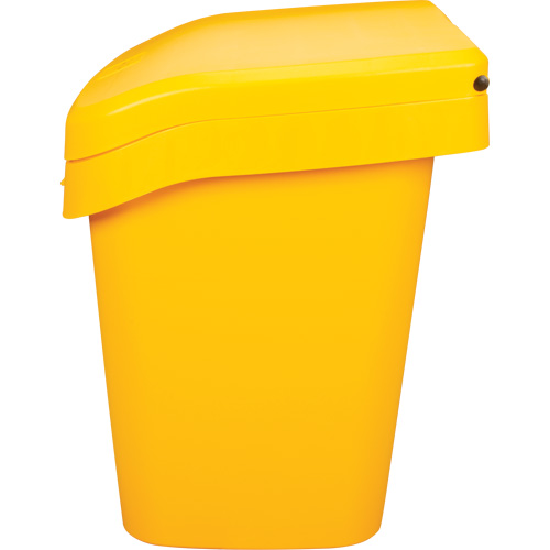 RMP Maintenance Products NO614 Salt & Sand Storage Bins, With Hasp, 21" x 27" x 26", 4.24 cu. ft., Yellow