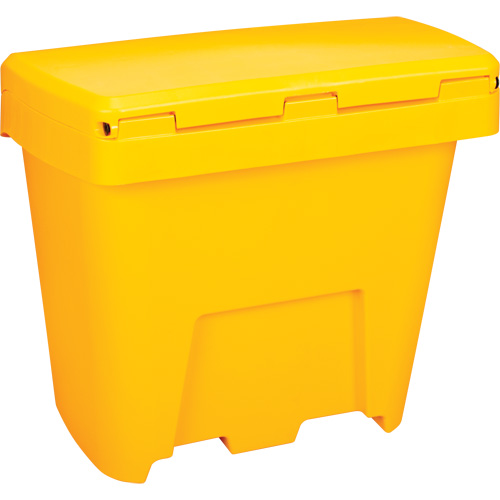 RMP Maintenance Products NO614 Salt & Sand Storage Bins, With Hasp, 21" x 27" x 26", 4.24 cu. ft., Yellow