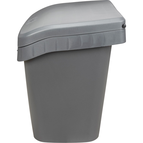 Produits d’entretien RMP NO615 Bacs d'entreposage pour sel & sable, Avec Moraillon, 21" x 27" x 26", 4,24 pi³, Gris