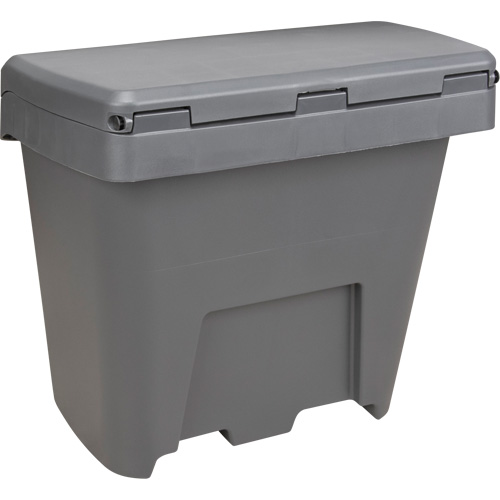 Produits d’entretien RMP NO615 Bacs d'entreposage pour sel & sable, Avec Moraillon, 21" x 27" x 26", 4,24 pi³, Gris