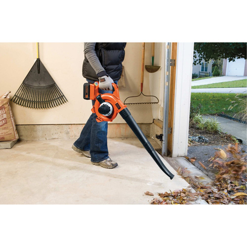 Black & Decker LSWV36 Max* Cordless Sweeper/Vacuum Kit, 40 V, 120 MPH Output, Battery Powered