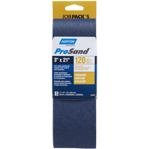 Norton 07660749262 Courroie abrasive portative BlueFire, , Alumine de zirconium, Grain 120