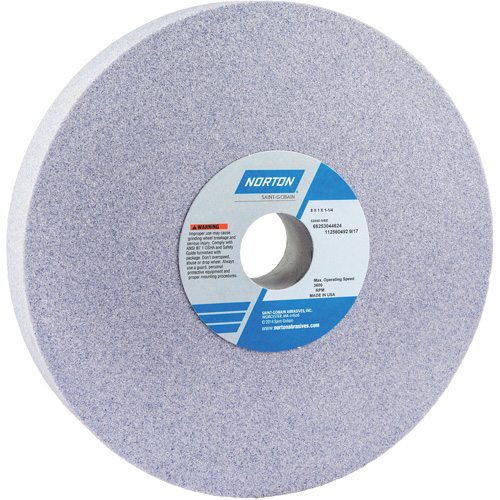 Norton 66253044624 Meule vitrifi&eacute;e, type 01, Oxyde d'aluminium, 8" x 1"