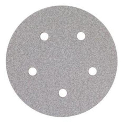 Norton 66261131580 Paper Hook & Loop Vacuum Discs, 5" Dia., 150 Grit, Aluminum Oxide, B-Weight