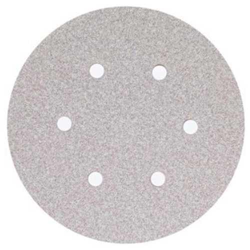 Norton 66261131598 Paper Hook & Loop Vacuum Discs, 6" Dia., 120 Grit, Aluminum Oxide, B-Weight