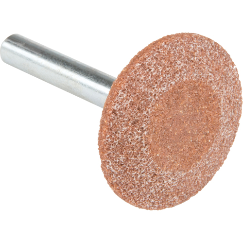 Merit 61463624405 Gemini&reg; Mounted Point, A37, Aluminum Oxide, 1-1/4" Dia., 1/4" L