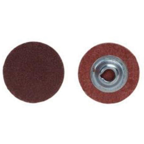 Merit 66261121036 Quick-Change Cloth Disc, 3" Dia., 120 Grit, Aluminum Oxide