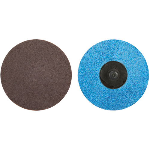 Merit 66261121030 Quick-Change Cloth Disc, 3" Dia., 36 Grit, Aluminum Oxide