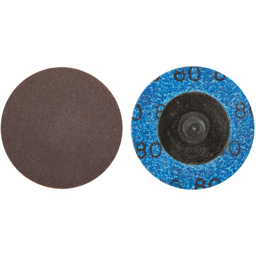 Norton 66261121023 Quick-Change Cloth Disc, 2" Dia., 80 Grit, Aluminum Oxide