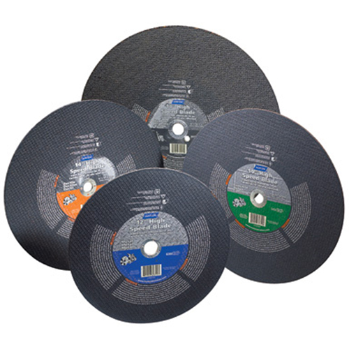 Norton 70184672877 High Speed Reinforced Cut-Off Wheels, 14" x 1/8", 1" Arbor, Type 1, Silicon Carbide, 5400 RPM