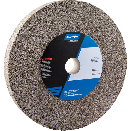 Norton 07660788295 Bench Grinding Wheels - Gemini, 10" x 1", 1" Arbor, Aluminum Oxide