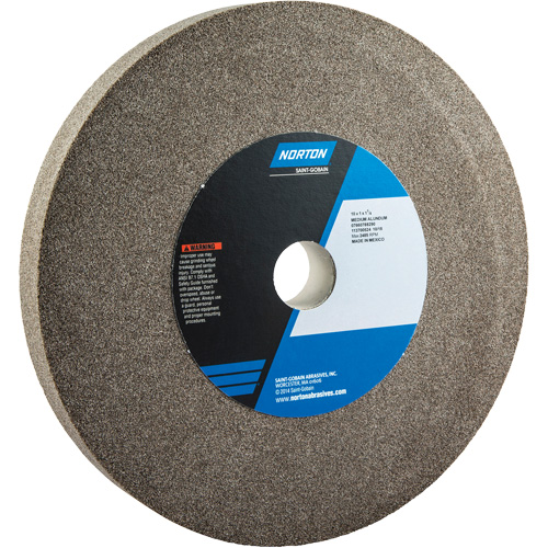 Norton 07660788290 Meules pour rectifieuses d'&eacute;tabli - Meules Gemini, 10" x 1", Arbre de 1", Oxyde d'aluminium