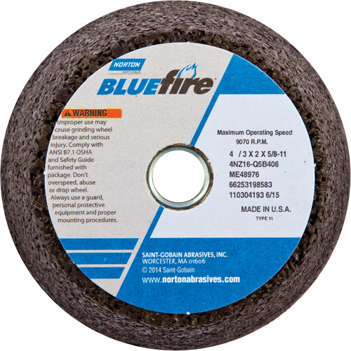 Norton 66253198583 Disque &agrave; &eacute;barbage portatif non renforc&eacute; BlueFire