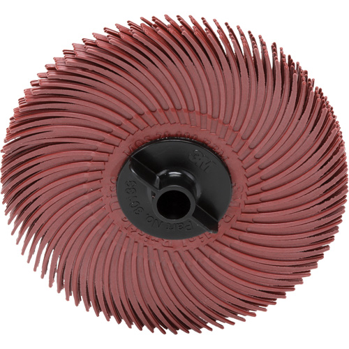 3M SB30128 Scotch-Brite Radial Bristle Disc, Aluminum Oxide, 220 Grit, 3" Dia.