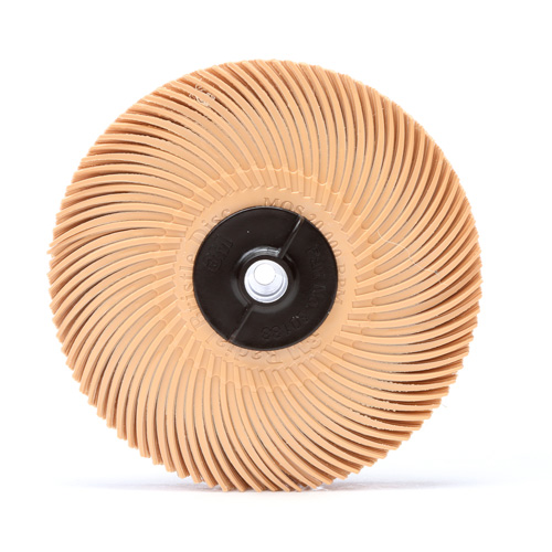 3M SB30131 Meule en soie radiale Scotch-Brite, Oxyde d'aluminium, Grain 6 microns, 3" dia.