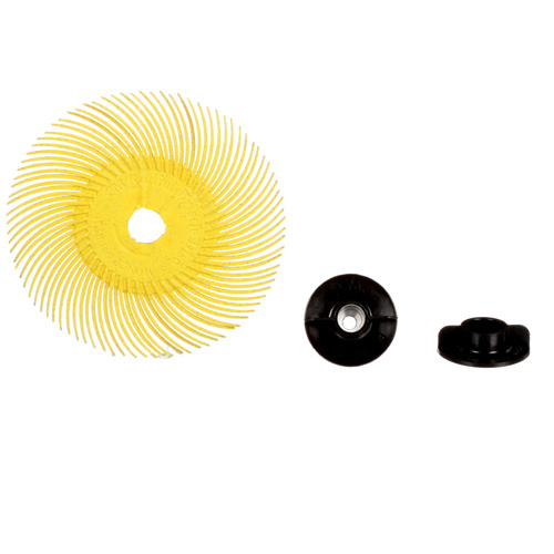 3M SB30126 Scotch-Brite Radial Bristle Disc, Aluminum Oxide, 80 Grit, 3" Dia.