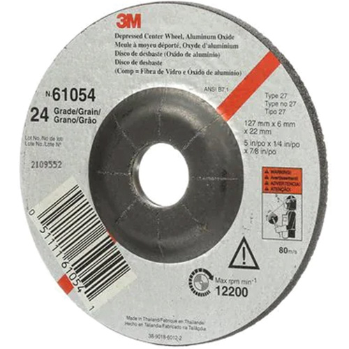 3M AB61054 Depressed Centre Grinding Wheel, 5" x 27, Aluminum Oxide